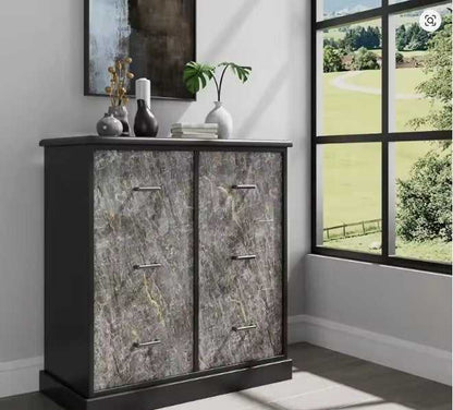 Marble Wallpaper Roll on cabinet furniture