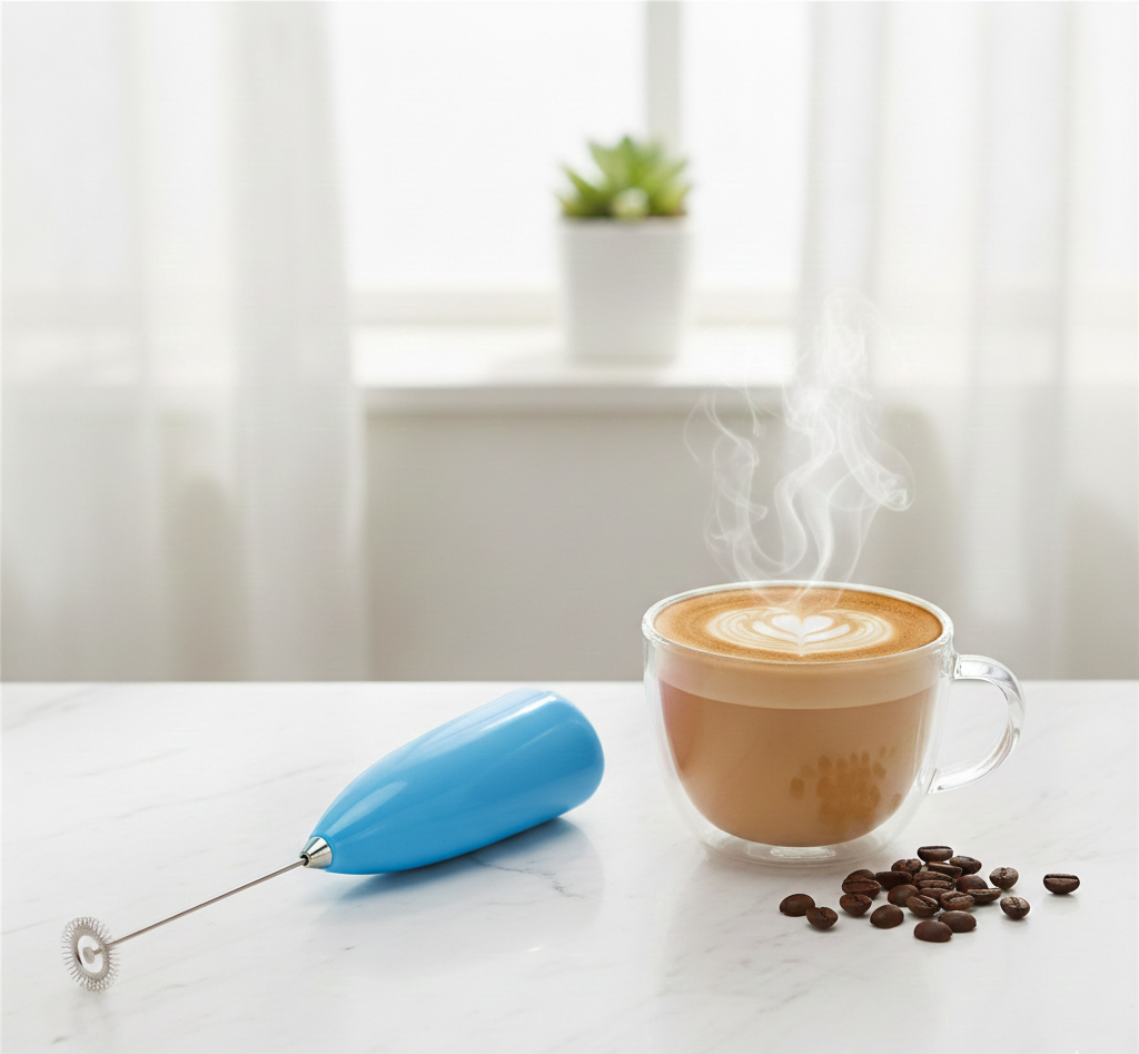 Electric Milk Frother Coffee Beater