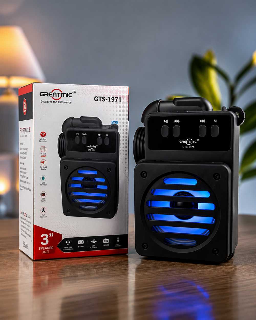 Greatmic GTS-1971 Portable Bluetooth Speaker