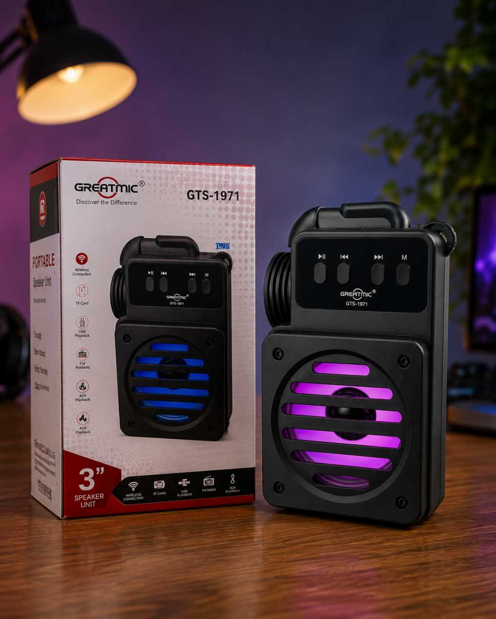 Greatmic GTS-1971 Portable Bluetooth Speaker