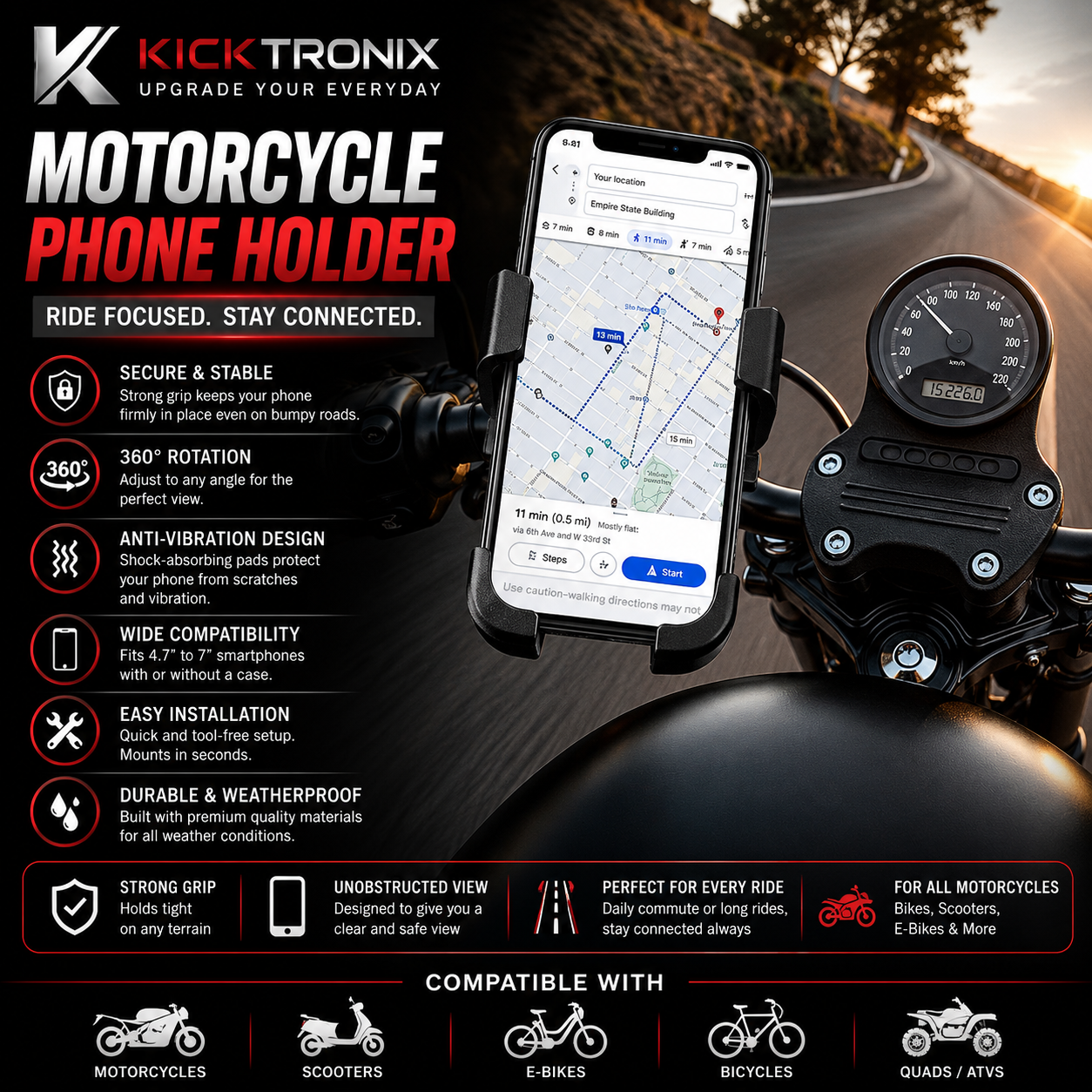 Motorcycle Phone Holder