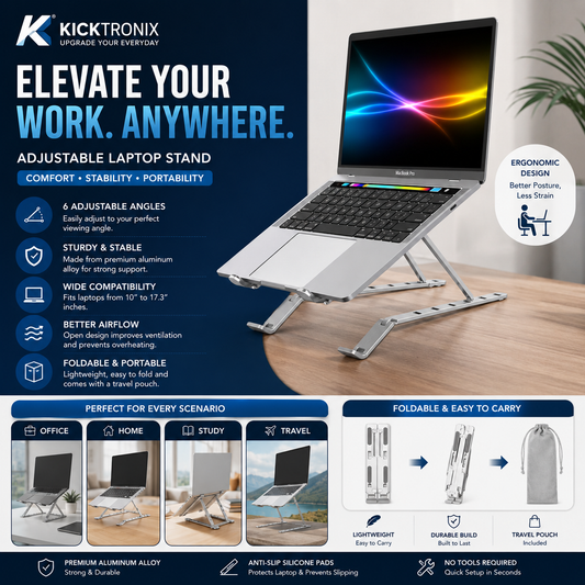 Adjustable Aluminium Laptop Stand