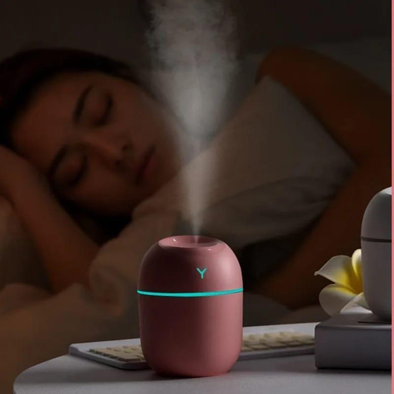 Premium Air Humidifier with Night Light | USB Portable Mist Humidifier for Home & Office