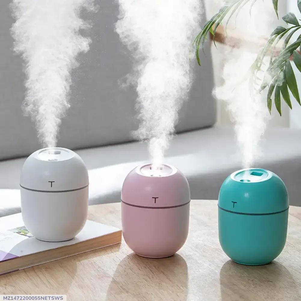 Premium Air Humidifier with Night Light | USB Portable Mist Humidifier for Home & Office