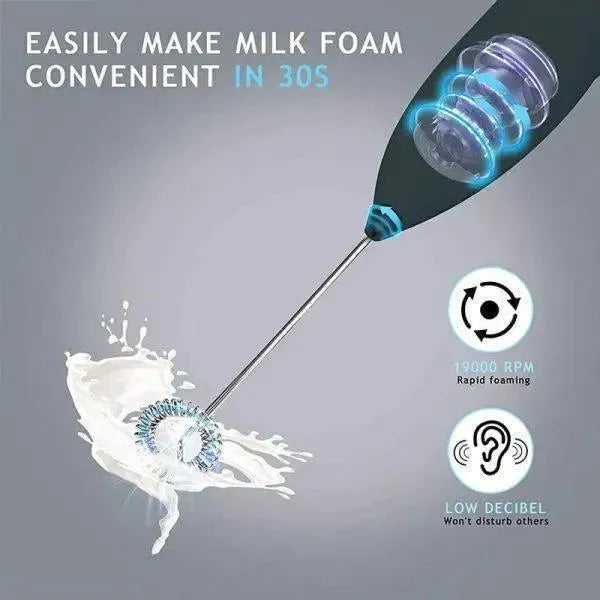 Electric Milk Frother Coffee Beater