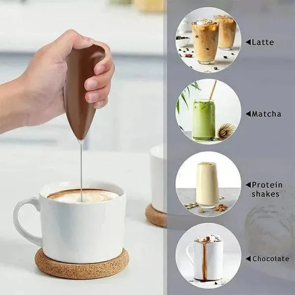 Electric Milk Frother Coffee Beater