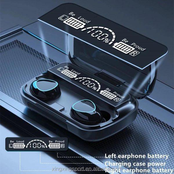 M10 Digital Display TWS Earbuds – Bluetooth 5.1 Wireless Earbuds