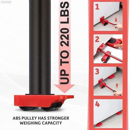 Heavy Duty Furniture Mover Tool Set weight capacity lever