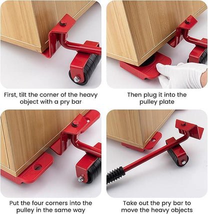 Heavy Duty Furniture Mover Tool Set step by step usage guide