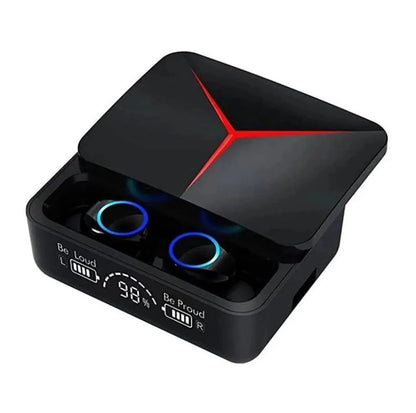 M90 Pro Gaming Earbuds | Bluetooth 5.3 TWS - charging case design detail