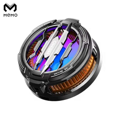 Magnetic phone cooler for gaming featuring a stylish design and powerful cooling fan from Memo.