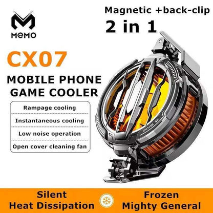 Magnetic phone cooler for gaming with advanced features for effective cooling, designed for mobile gamers.