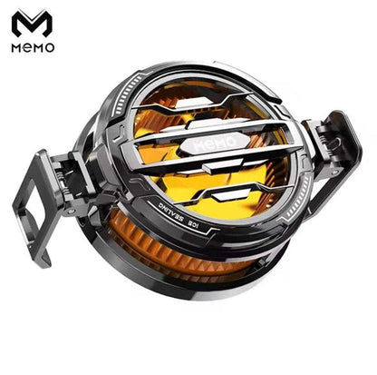 Magnetic phone cooler for gaming with sleek design and powerful cooling fan, ideal for mobile gamers.